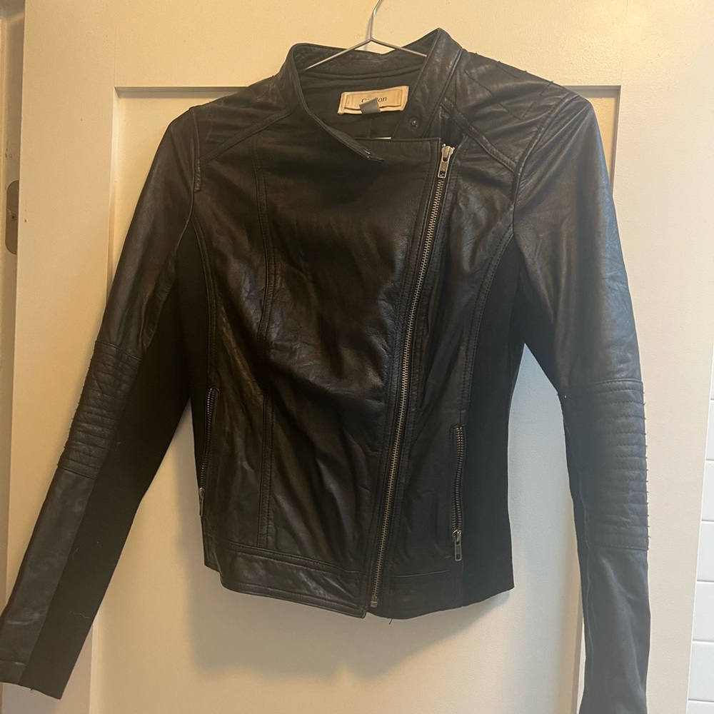 Genuine Leather Moto Jacket